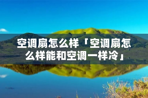 空调扇怎么样「空调扇怎么样能和空调一样冷」 空调扇怎么样「空调扇怎么样能和空调一样冷」