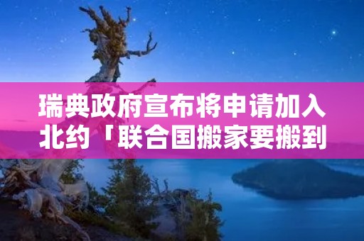 瑞典政府宣布将申请加入北约「联合国搬家要搬到哪里」