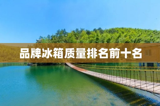 品牌冰箱质量排名前十名：详细评测报告