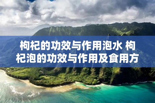 枸杞的功效与作用泡水 枸杞泡的功效与作用及食用方法