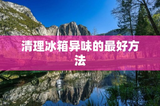 清理冰箱异味的最好方法 清理冰箱异味的最好方法