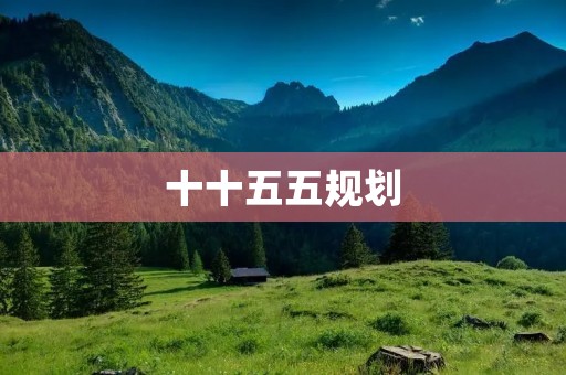 十十五五规划：中国经济的新起点