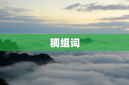 稠组词：探索中文语言的奇妙之处