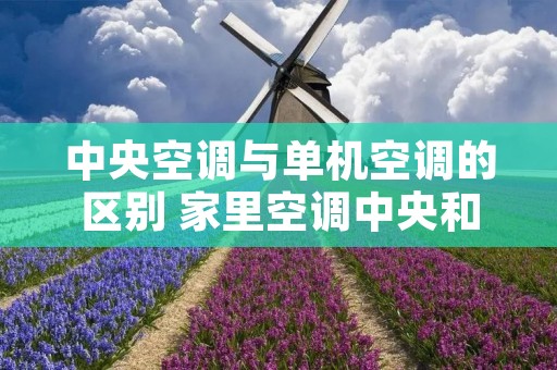 中央空调与单机空调的区别 家里空调中央和单机对比 中央空调与单机空调的区别 家里空调中央和单机对比
