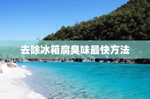 去除冰箱腐臭味最快方法:让你的冰箱重新散发清新的气息 去除冰箱腐臭味最快方法:让你的冰箱重新散发清新的气息