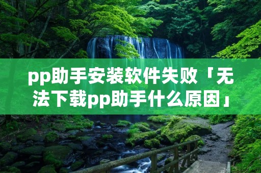 pp助手安装软件失败「无法下载pp助手什么原因」 pp助手安装软件失败「无法下载pp助手什么原因」