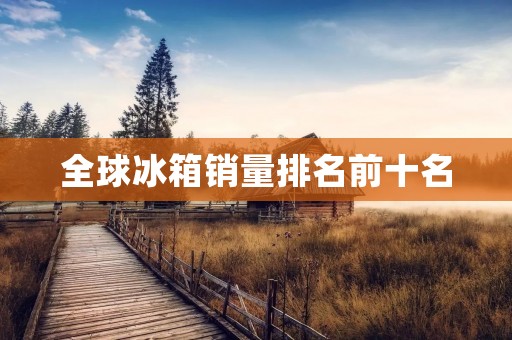 全球冰箱销量排名前十名:各品牌竞争激烈,争夺市场份额 全球冰箱销量排名前十名:各品牌竞争激烈,争夺市场份额