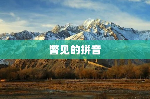 瞥见的拼音:一个独特的拼音学习网站