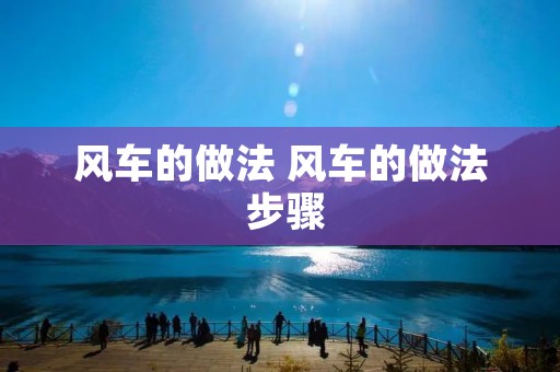风车的做法 风车的做法 步骤