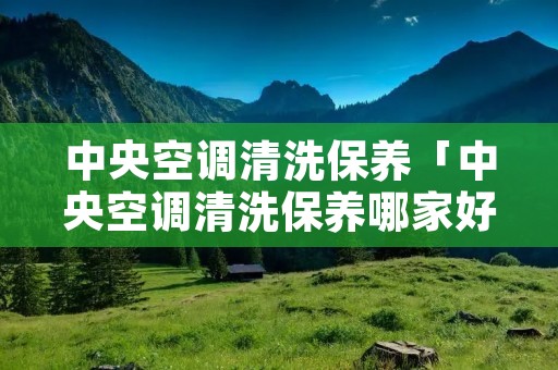 中央空调清洗保养「中央空调清洗保养哪家好」