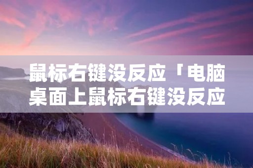 鼠标右键没反应「电脑桌面上鼠标右键没反应」