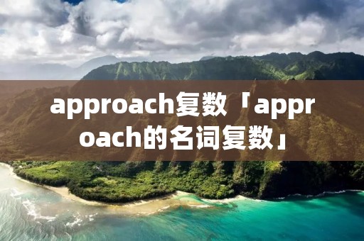 approach复数「approach的名词复数」