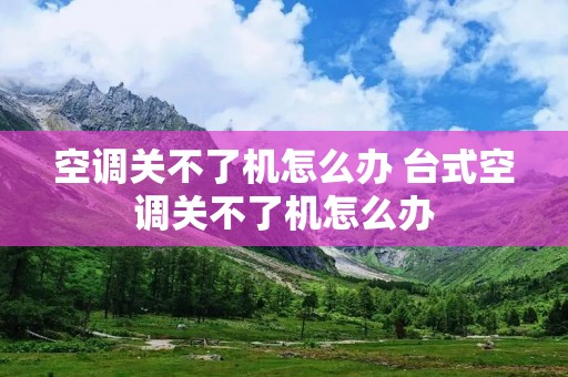空调关不了机怎么办 台式空调关不了机怎么办 空调关不了机怎么办 台式空调关不了机怎么办