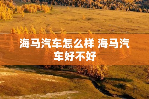 海马汽车怎么样 海马汽车好不好
