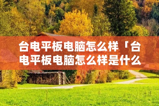 台电平板电脑怎么样「台电平板电脑怎么样是什么厂家生产」