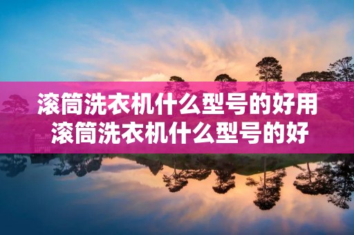 滚筒洗衣机什么型号的好用 滚筒洗衣机什么型号的好用耐用