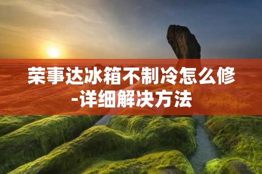 荣事达冰箱不制冷怎么修-详细解决方法