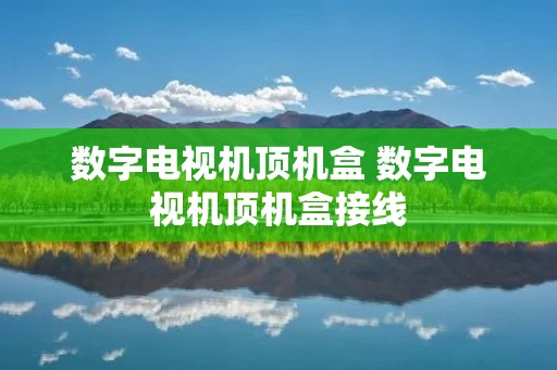 数字电视机顶机盒 数字电视机顶机盒接线