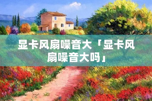 显卡风扇噪音大「显卡风扇噪音大吗」