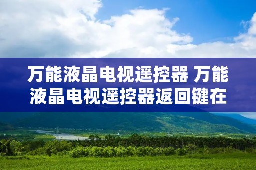 万能液晶电视遥控器 万能液晶电视遥控器返回键在哪 万能液晶电视遥控器 万能液晶电视遥控器返回键在哪