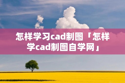怎样学习cad制图「怎样学cad制图自学网」 怎样学习cad制图「怎样学cad制图自学网」