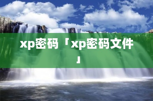 xp密码「xp密码文件」 xp密码「xp密码文件」