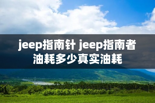 jeep指南针 jeep指南者油耗多少真实油耗