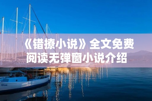 《错撩小说》全文免费阅读无弹窗小说介绍