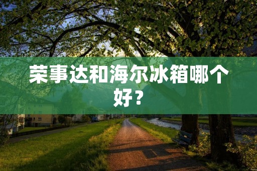 荣事达和海尔冰箱哪个好？