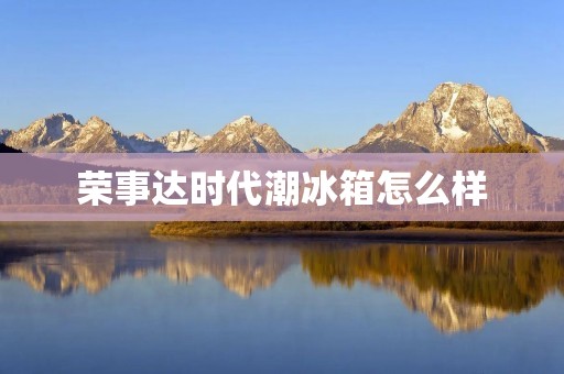 荣事达时代潮冰箱怎么样：完美融合设计与功能