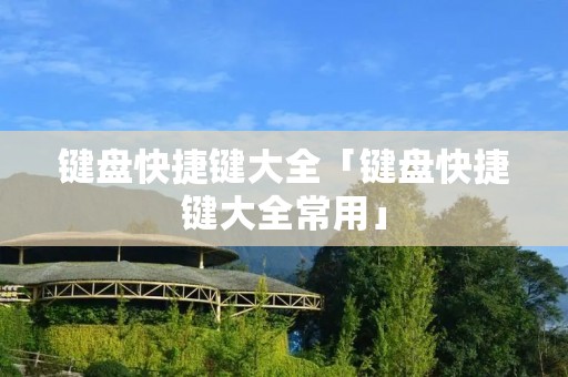 键盘快捷键大全「键盘快捷键大全常用」