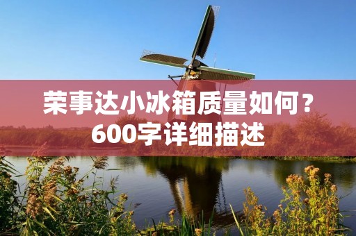 荣事达小冰箱质量如何？600字详细描述