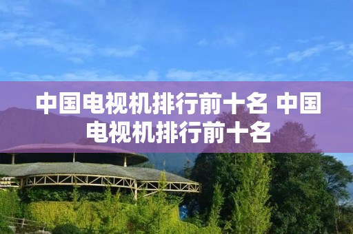 中国电视机排行前十名 中国电视机排行前十名