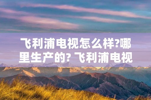 飞利浦电视怎么样?哪里生产的? 飞利浦电视机质量如何产地在哪