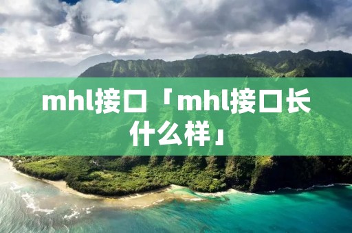 mhl接口「mhl接口长什么样」