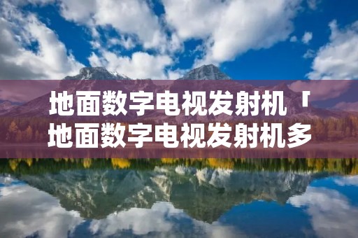 地面数字电视发射机「地面数字电视发射机多工器货物及服务」
