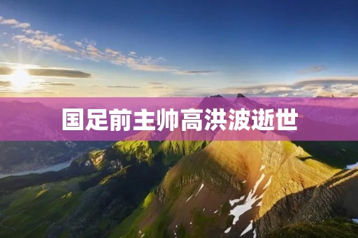 国足前主帅高洪波逝世：回顾他的辉煌与遗憾