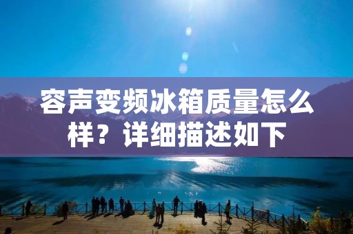 容声变频冰箱质量怎么样？详细描述如下：