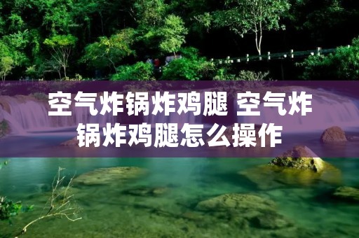 空气炸锅炸鸡腿 空气炸锅炸鸡腿怎么操作