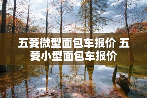 五菱微型面包车报价 五菱小型面包车报价