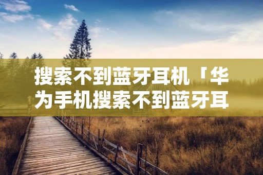搜索不到蓝牙耳机「华为手机搜索不到蓝牙耳机」
