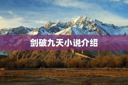 剑破九天小说介绍