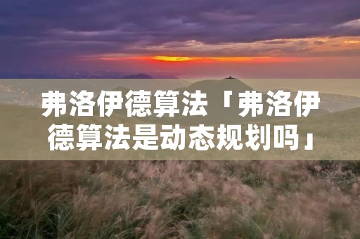 弗洛伊德算法「弗洛伊德算法是动态规划吗」 弗洛伊德算法「弗洛伊德算法是动态规划吗」
