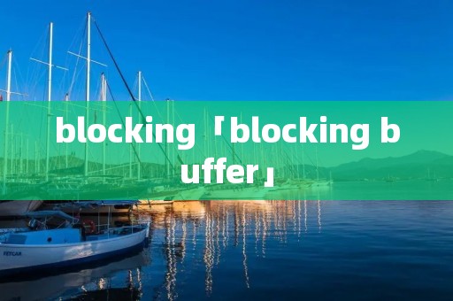 blocking「blocking buffer」 blocking「blocking buffer」