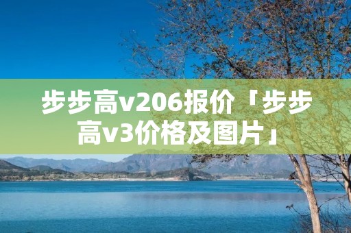 步步高v206报价「步步高v3价格及图片」