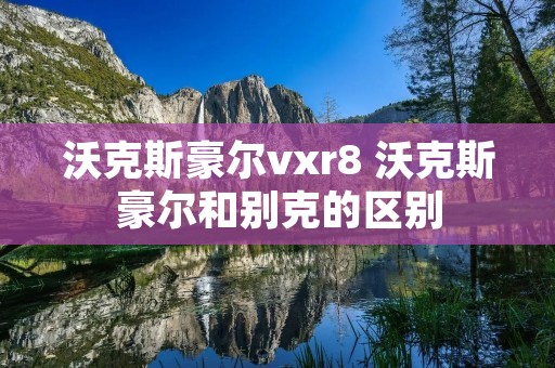 沃克斯豪尔vxr8 沃克斯豪尔和别克的区别