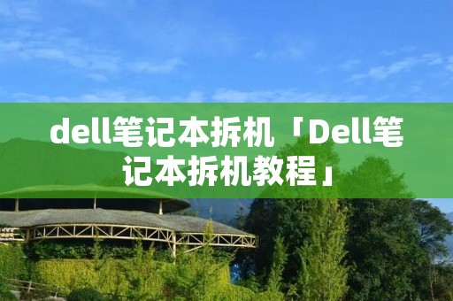 dell笔记本拆机「Dell笔记本拆机教程」