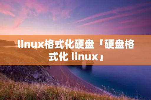linux格式化硬盘「硬盘格式化 linux」 linux格式化硬盘「硬盘格式化 linux」