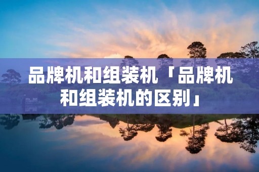品牌机和组装机「品牌机和组装机的区别」