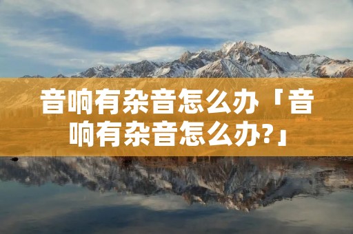 音响有杂音怎么办「音响有杂音怎么办?」